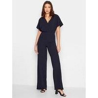 LTS Tall Women's Navy Blue Wide Leg Jumpsuit