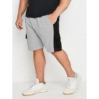 BadRhino Big & Tall Colour Block Cargo Shorts