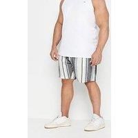 Big & Tall Mens Striped Linen Shorts