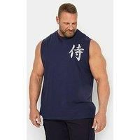 Badrhino Samarai Muscle Vest - Navy