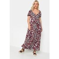 Yours Curve Women's Plus Size Floral Print Maxi Dress