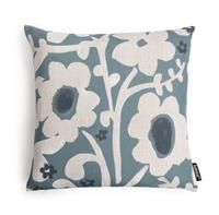 Habitat Floral Botanical Printed Cushion - Blue - 43x43cm