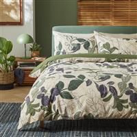 Habitat Linear Foliage Green Bedding Set - Double