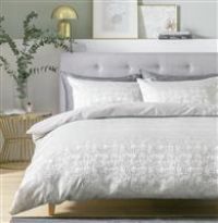 Habitat Distressed Jacquard Silver Bedding Set - Single