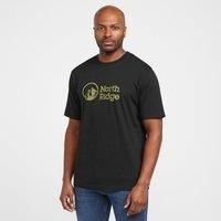 North Ridge Men's Terrain Logo Tee, Black