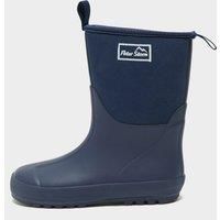 Peter Storm Kids/' Neoprene Wellington Boots with Pull-on Handles, Kids Wellies, Rain Boots for Kids, Blue, UK12