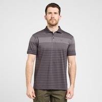 Men's Striped Polo Shirt, Grey