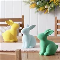 Home Flocked Bunny Easter Decoration