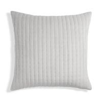 Habitat Quilted Velvet Cushion - Grey - 50x50cm