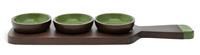 Habitat x Scion 3 Piece Dip Bowls with Board - Green