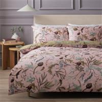 Habitat Cotton Pink Foliage Bedding Set - King size