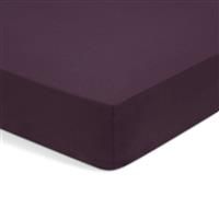 Habitat Cotton Rich Grape Fitted Sheet - Single