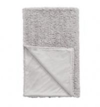 Habitat Faux Fur Textured Throw - Neutral - 125x150cm