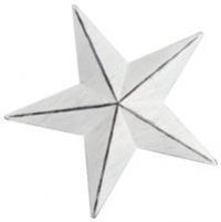 Habitat Metal Star Christmas Tree Topper - White