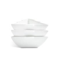 Habitat Trees 3 Piece Porcelain Nibble Bowls - White