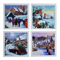 Comic Relief Pack of 24 Winter Scene Christmas Cards