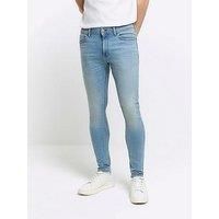 River Island Spray On Lewis Jean - Blue