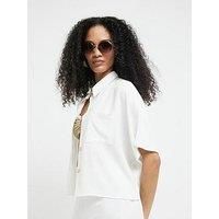 River Island Batwing Sleeve Shirt - White