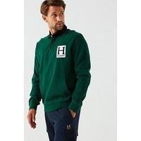 Hackett Pocket Rby Long Sleeve Polo S Green