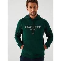 Hackett London Men/'s Heritage Hoody Sweatshirt, Green (Forest Night Green), L