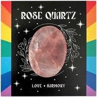 Rose Quartz Thumb Stone Healing Crystal Worry Stone Gift Unconditional Love Emotional Healing Stress Relief in Presentation Box