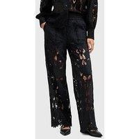 Allsaints Charli Embroidered Straight Fit Trousers