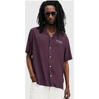 Allsaints Underground Shirt - Dark Purple