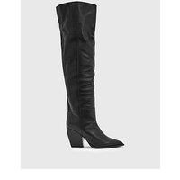 Allsaints Reina Over The Knee Boots - Black