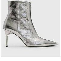 Allsaints Natasha Metallic Boots - Grey