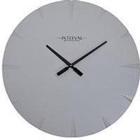 Interval Cement Look Wall Clock