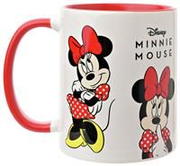 Widdop and Co. - Disney Minnie Mug - Red/White Tea & Coffee Glazed Stoneware Icons & Villains Drinking Cup - Officially Licensed Disney Merchandise (325ml / 11.4oz).