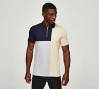 Belier Cut and Sew Polo Shirt - Navy - Size M