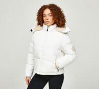 Zavetti Canada Womens Alovotina Puffer Jacket - White - Size XS