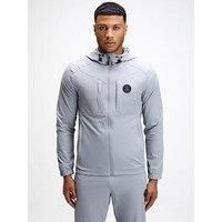 Zavetti Canada Dentero Woven Zip Hoodie - Grey