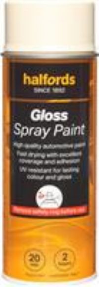 Halfords S9-070 Beige Gloss Car Spray Paint - 400Ml