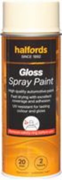 Halfords S9-050 Beige Gloss Car Spray Paint - 400Ml