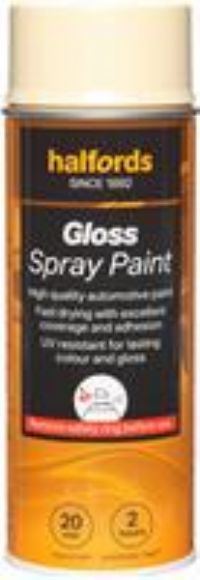 Halfords S9-030 Beige Gloss Car Spray Paint - 400Ml