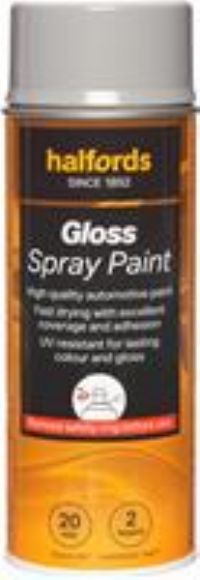 Halfords S1-040 Grey Gloss Car Spray Paint - 400Ml