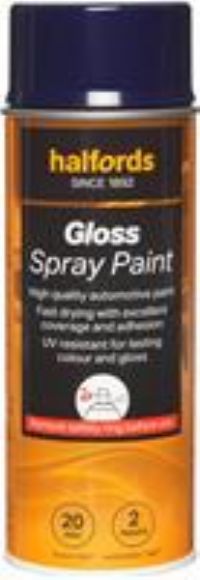 Halfords S3-120 Blue Gloss Car Spray Paint - 400Ml