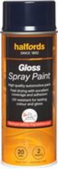 Halfords S3-080 Blue Gloss Car Spray Paint - 400Ml