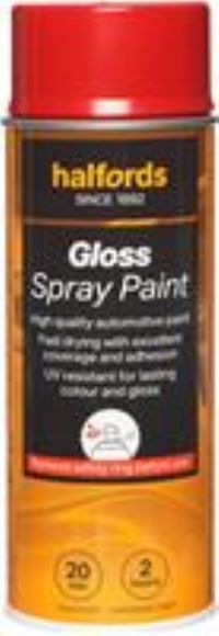 Halfords S4-150 Red Gloss Car Spray Paint - 400Ml