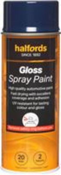 Halfords S3-140 Blue Gloss Car Spray Paint - 400Ml