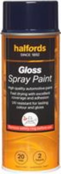 Halfords S3-110 Blue Gloss Car Spray Paint - 400Ml