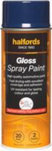 Halfords S3-150 Blue Gloss Car Spray Paint - 400Ml