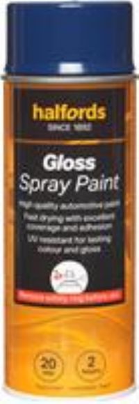 Halfords S3-170 Blue Gloss Car Spray Paint - 400Ml