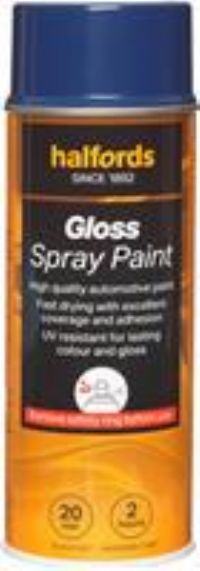 Halfords S3-200 Blue Gloss Car Spray Paint - 400Ml