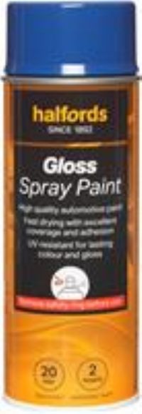 Halfords S3-300 Blue Gloss Car Spray Paint - 400Ml