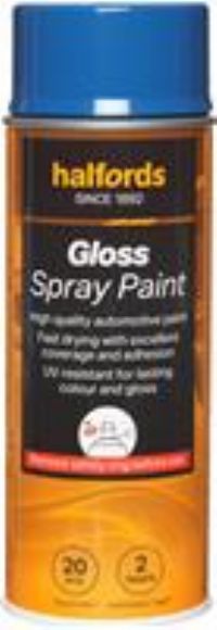 Halfords S3-330 Blue Gloss Car Spray Paint - 400Ml