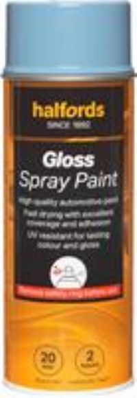 Halfords S3-430 Blue Gloss Car Spray Paint - 400Ml