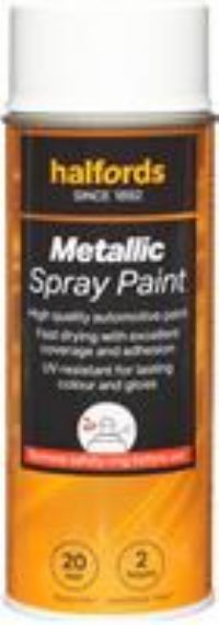 Halfords S0-010 White Gloss Car Spray Paint - 400Ml